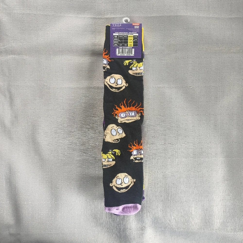 Nickelodeon's Rugrats 2 Pairs of Crew Socks NEW!